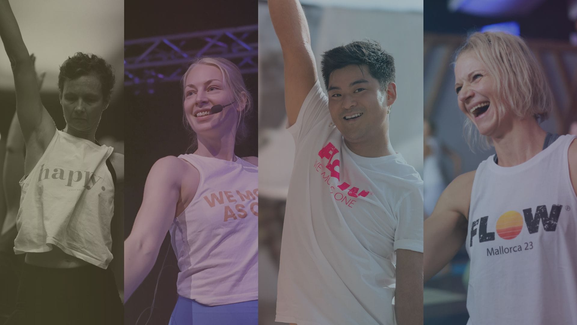 Das Headerbild der Website zeigt die 4 Hauptlehrer:innen des Festivals.