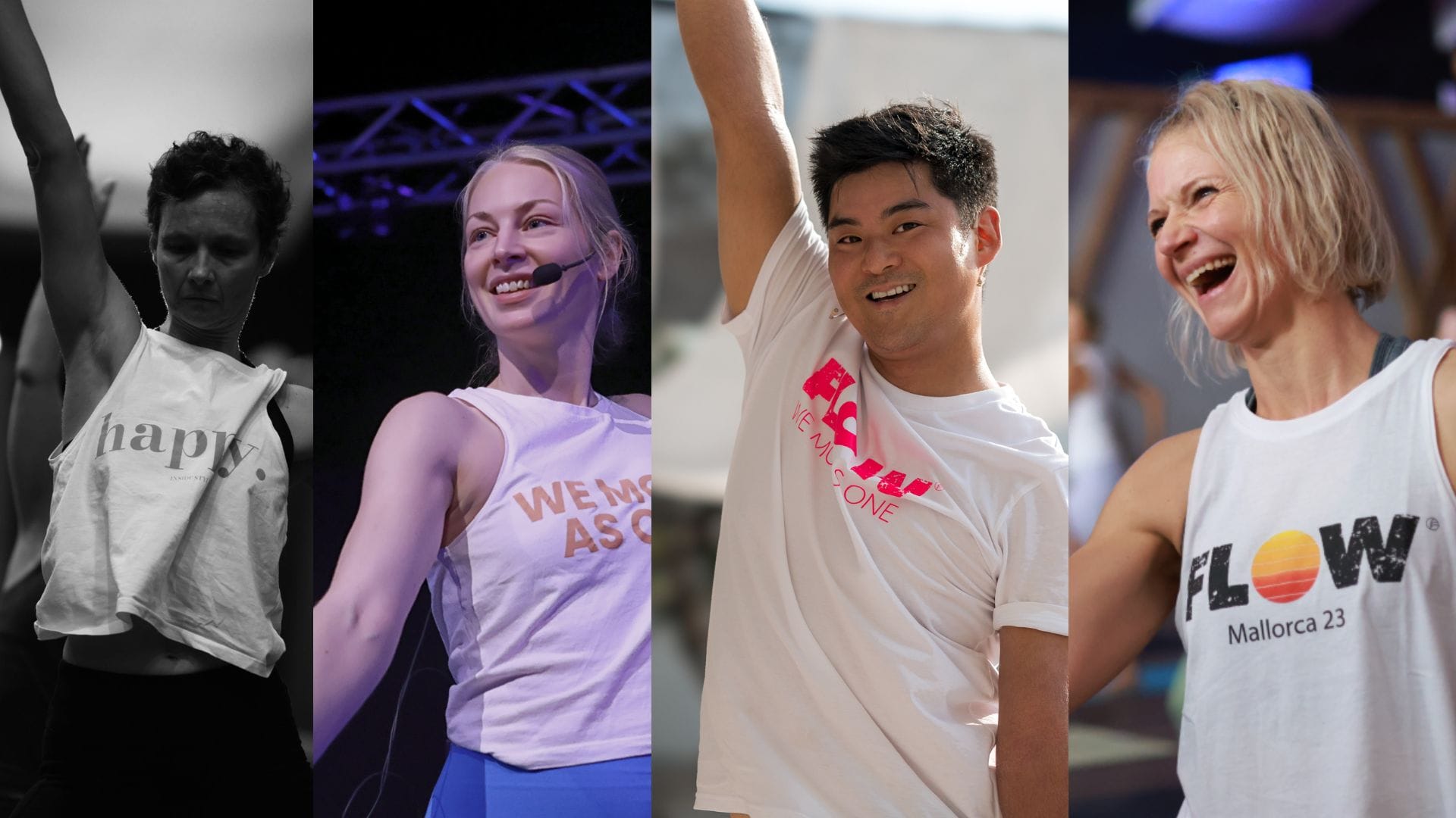 Das Headerbild der Website zeigt die 4 Hauptlehrer:innen des Festivals.